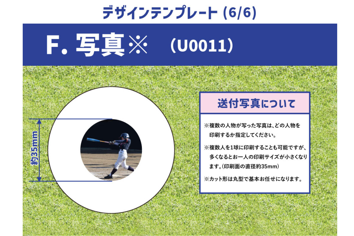 【6～10球まで】名前入り野球ボール【特注】