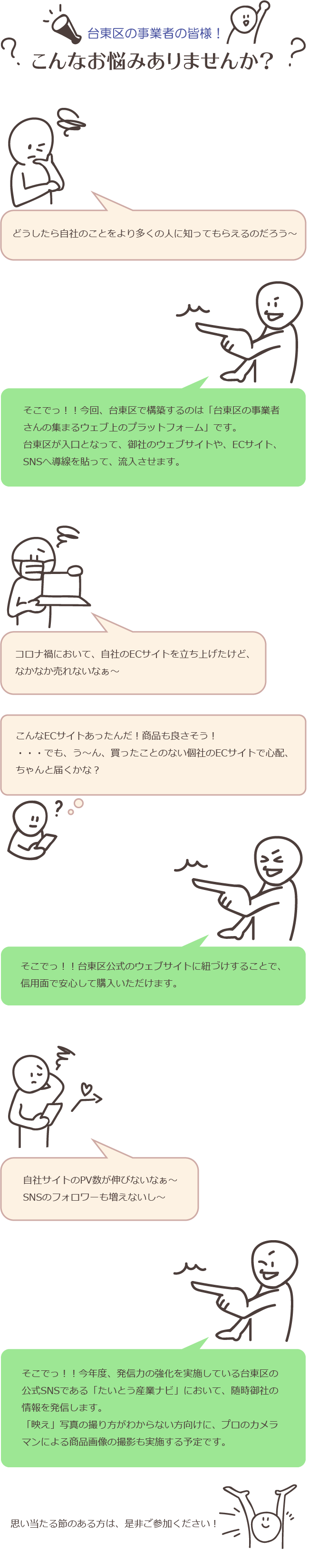 台東区の事業者の皆様！こんなお悩みありませんか？SP用